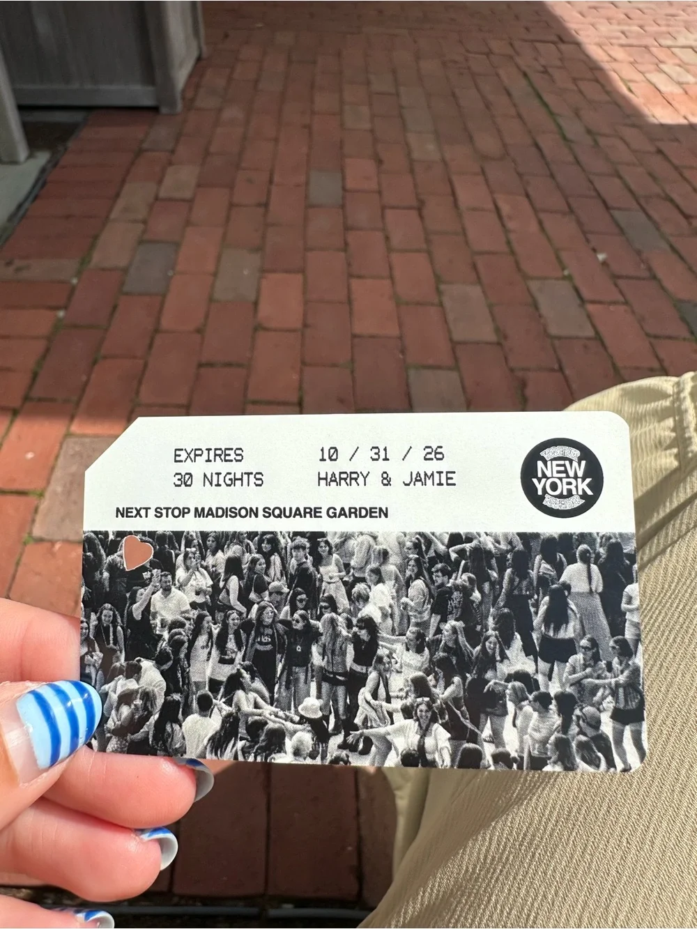 Harry Styles Together Together Train Card